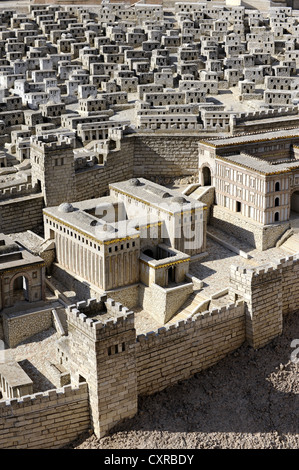 Zweiter Tempel Modell im Israel Museum, Detail, Jerusalem, Israel, Naher Osten, West-Asien, Asien Stockfoto