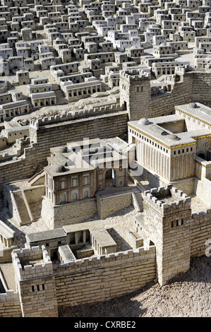 Zweiter Tempel Modell im Israel Museum, Detail, Jerusalem, Israel, Naher Osten, West-Asien, Asien Stockfoto