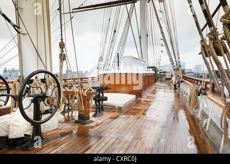 Cutty Sark-Tee-Clipper. Schiffe-deck Stockfoto