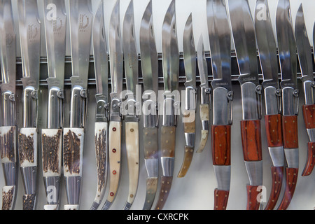 Messer im Schaufenster, Granada, Spanien Stockfoto