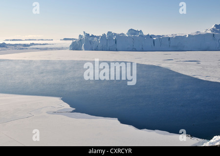 Eismeer aus Disko Halbinsel, Qeqertarsuaq, Grönland, Arktis Nordamerika Stockfoto