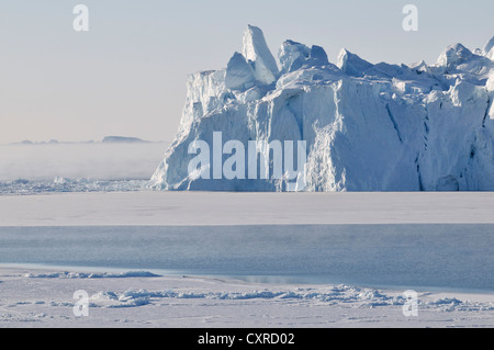 Eismeer aus Disko Halbinsel, Qeqertarsuaq, Grönland, Arktis Nordamerika Stockfoto