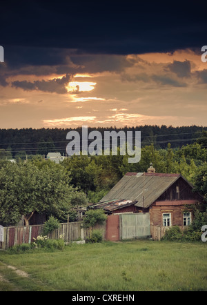 Altes Holzhaus Stockfoto