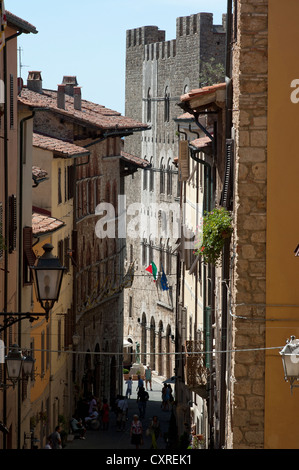 Verkürzung von Massa Marittima. Bezirk Grosseto, Toskana, Italien Stockfoto