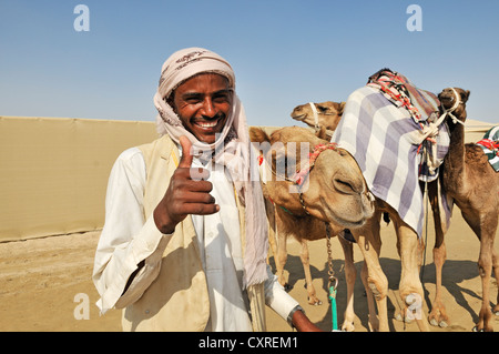 Al Sheehaniya, Kamelrennen Track, Doha, Katar, Vereinigte Arabische Emirate, Naher Osten Stockfoto