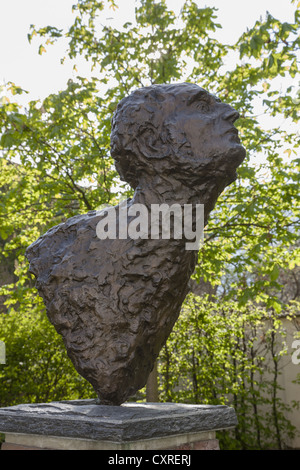 Büste, Statue von Felix Mendelssohn Bartholdy, Mendelssohn-Haus, Leipziger Notenspur, Leipzig, Sachsen, Deutschland, Europa Stockfoto