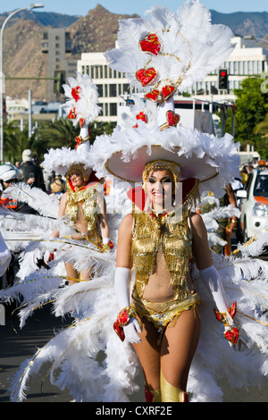 Karneval in Santa Cruz, der Hauptstadt von Teneriffa, Kanarische Inseln, Spanien, Europa Stockfoto