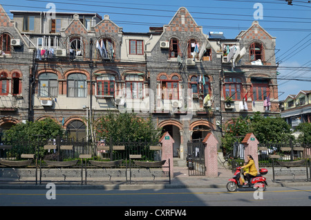 Shikumen-Stil-Altbauten in Hongkou, Shanghai, China, Asien Stockfoto