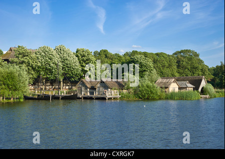 Wallmuseum, slawische Dorf und See Wallsee, Oldenburg in Holstein, Ostsee, Schleswig-Holstein, Deutschland, Europa Stockfoto