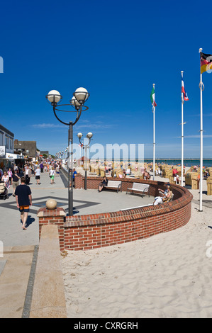 Uferpromenade, Ostseeheilbad, Ostsee, Schleswig-Holstein, Deutschland, Europa Stockfoto