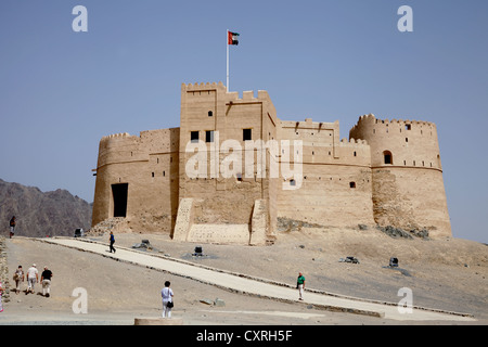 Fort von Fujairah, Vereinigte Arabische Emirate, Naher Osten, Asien, PublicGround Stockfoto