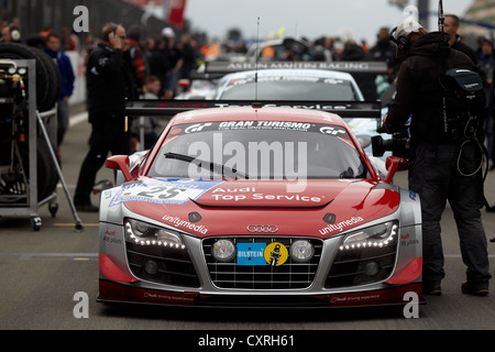 24-Stunden-Rennen am Nürburgring Rennstrecke 2012, Top40-Qualifying, Audi R8 LMS Ultra, Team Audi Race Experience, Marco Werner Stockfoto