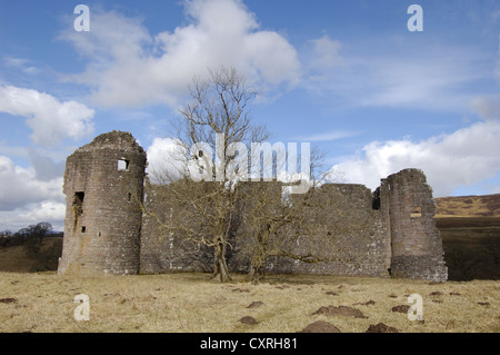 Morton Castle in der Nähe von Thornhill in Süd-West-Schottland Stockfoto