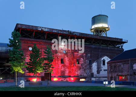 Jahrhunderthalle, Jahrhunderthalle, beleuchtet, Blick vom Westpark, Extraschicht, Event, Nacht der Industriekultur, Bochum Stockfoto