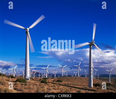Windkraftanlagen in Kalifornien Stockfoto