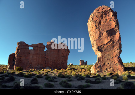 Felsen im Valle de las Rocas, in der Nähe von Uyuni, Altiplano, Anden Dreieck, Bolivien - Argentinien - Chile, Südamerika Stockfoto