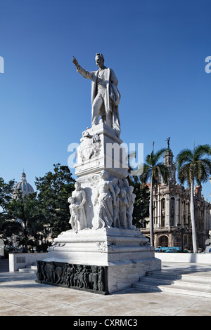 Denkmal für nationaler Held José Martí, Schriftsteller, Dichter, Paseo de Martí, Villa San Cristobal De La Habana, La Habana, Havana Stockfoto