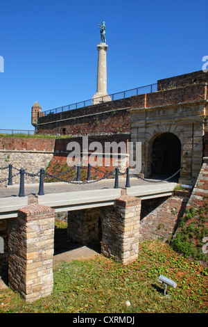 Denkmal in Belgrad Victor platziert auf Festung Kalemegdan, Belgrad, Serbien Stockfoto