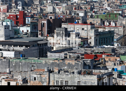 Blick auf Villa San Cristobal De La Habana, Altstadt, La Habana, Havana, UNESCO-Weltkulturerbe, Republik Kuba Stockfoto