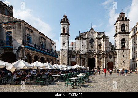 Kathedrale von Havanna, Catedral De La Virgen Maria De La Inmaculada Concepción, barocke Fassade fertig 1778 Stockfoto