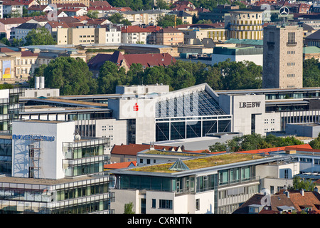 Stuttgart Stadtzentrum, Hauptbahnhof, Gebäude der Sparkasse, Sparkasse, Landesbank, LBBW, Landesbank Baden-Württemberg Stockfoto