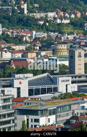 Stuttgart Stadtzentrum, Hauptbahnhof, Gebäude der Sparkasse, Sparkasse, Landesbank, LBBW, Landesbank Baden-Württemberg Stockfoto