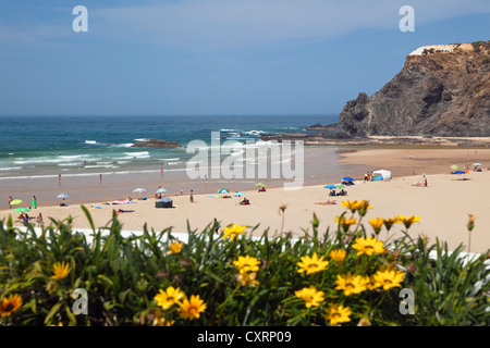 Strand in der Nähe von Odeceixe, Atlantikküste, Algarve, Portugal, Europa Stockfoto