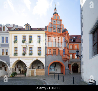 Schlesische Museum in Görlitz, ehemalige Schoenhof Gebäude, Görlitz, Oberlausitz, Lusatia, Sachsen, Deutschland, Europa, PublicGround Stockfoto