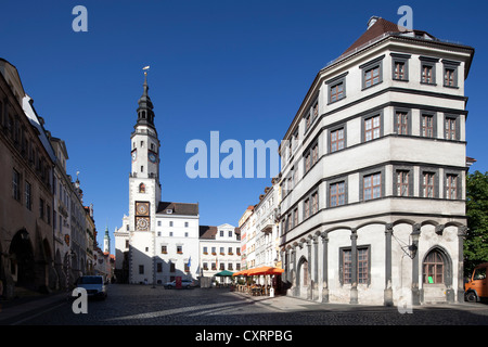 Altes Rathaus, Waagehaus Gebäude, Untermarkt Quadrat, Görlitz, Oberlausitz, Lusatia, Sachsen, Deutschland, Europa, PublicGround Stockfoto