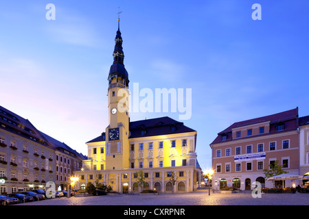 Rathaus am Hauptmarkt-Quadrat, Bautzen, Budysin, Oberlausitz, Lusatia, Sachsen, Deutschland, Europa, PublicGround Stockfoto