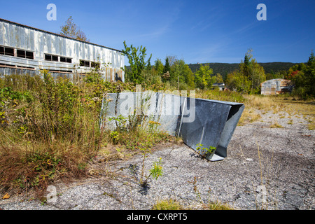 Lyndonville Air Force Station am East Mountain in East Haven, Vermont. Die US Air Force baute die North Concord Radar Station auf dem East Mountain. Stockfoto