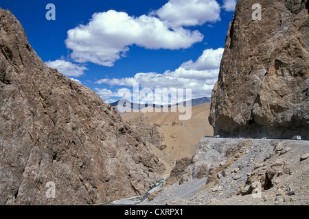 Manali-Leh-Highway in Pang, Ladakh, Jammu und Kaschmir, indischen Himalaya, Nordindien, Indien, Asien Stockfoto