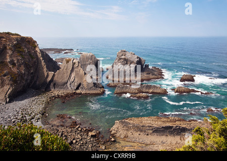 Costa Vicentina in der Nähe von Odeceixe, Algarve, Portugal, Europa Stockfoto