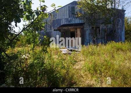 Lyndonville Air Force Station am East Mountain in East Haven, Vermont. Die US Air Force baute die North Concord Radar Station auf dem East Mountain. Stockfoto