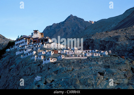 Deskit oder Diskit Kloster, Gompa, Hunder, Nubra Valley, Ladakh, indischen Himalaya, Jammu und Kaschmir, Nordindien, Indien, Asien Stockfoto