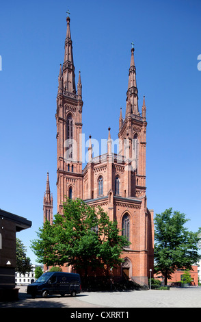 Marktkirche, Markt-Kirche oder Kathedrale von Nassau, Wiesbaden, Hessen, Deutschland, Europa, PublicGround Stockfoto