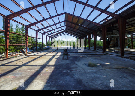 Lyndonville Air Force Station am East Mountain in East Haven, Vermont. Die US Air Force baute die North Concord Radar Station auf dem East Mountain. Stockfoto