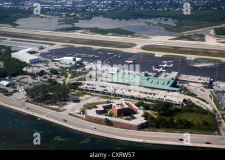 Luftaufnahme des internationalen Flughafen Key West Florida Keys Usa Stockfoto