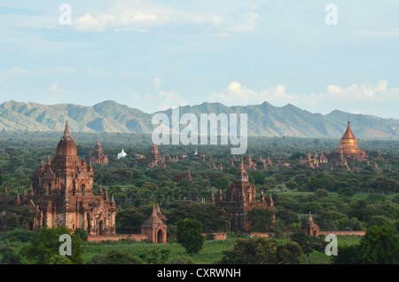 Tempel und Pagoden in Bagan, Myanmar, Birma, Südostasien, Asien Stockfoto