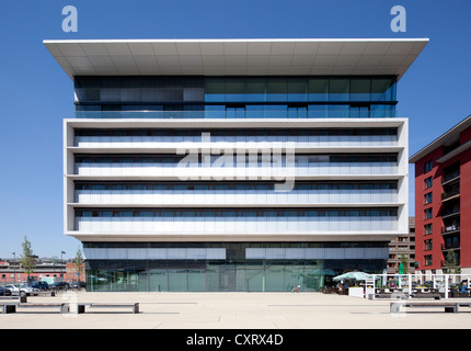 Haus am Zentralen Platz, Bürogebäude, Westhafen, Frankfurt Am Main, Hessen, PublicGround Stockfoto