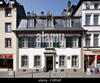 Karl-Marx-Haus, dem Geburtsort von Karl Marx, Karl-Marx-Museum, Trier, Rheinland-Pfalz, Deutschland, Europa, PublicGround Stockfoto