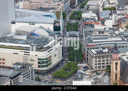 Belebten Zeil, wichtigste Einkaufsstraße, Frankfurt Am Main, Hessen, Deutschland, Europa Stockfoto