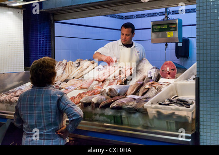 Fischmarkt in der alten Stadt von Las Palmas, Las Palmas de Gran Canaria, Gran Canaria, Kanarische Inseln, Spanien, Europa Stockfoto