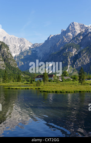 Almsees See, Grünau im Almtal Tal, Totes Gebirge, toten Berge, Region Salzkammergut, Oberösterreich, Österreich Stockfoto