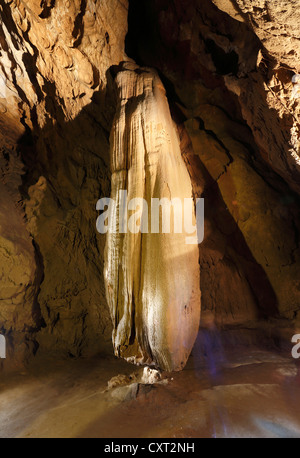 Lurgrotte Stalaktiten Höhle, größte Tropfsteinhöhle der Welt, Semriach, Steiermark, Österreich, Europa Stockfoto