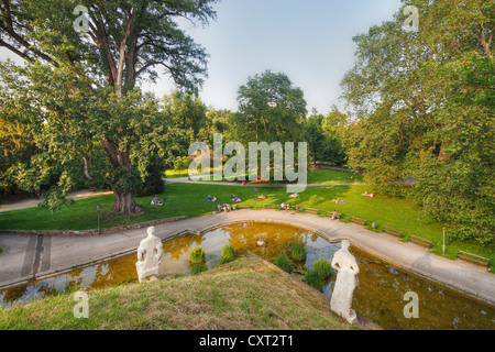 Blick vom Burggarten, Schlossgarten, Stadtpark, Stadtpark, Graz, Steiermark, Österreich, Europa, PublicGround Stockfoto