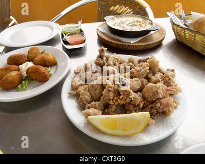 Chipirones, baby-Tintenfische, Playa de Santiago, La Gomera, Kanarische Inseln, Spanien, Europa Stockfoto