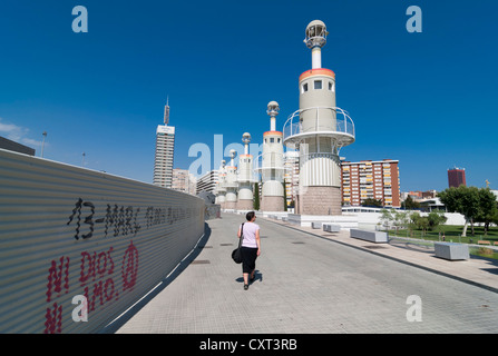 Parc de l'Espanya Industrie, Barcelona, Katalonien, Spanien, Europa Stockfoto