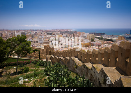 Festung Alcazaba, Almeria, Andalusien, Spanien, Europa Stockfoto