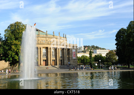 Stuttgarter Oper am Eckensee See, Stuttgart, Baden-Württemberg, Deutschland, Europa Stockfoto